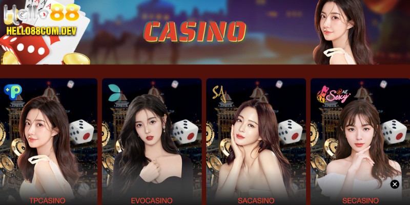 Danh mục Casino tại nền tảng hội tụ hàng loạt game hấp dẫn